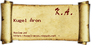 Kugel Áron névjegykártya